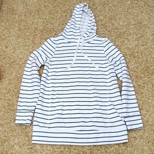 Maternity striped hoodie